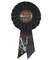 Beistle Pack of 6 Black "Older Than Dirt" Birthday Party Celebration Rosette Ribbons 6.5"
